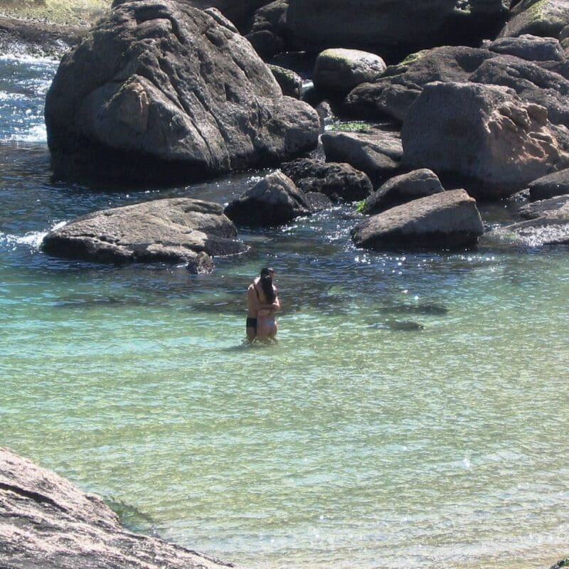 Lovers at Little Beach in Itacoatiara
