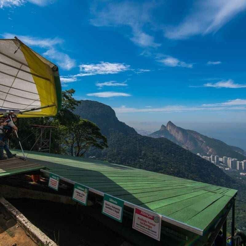 Hang Gliding at São Conrado.