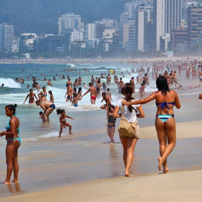 Scene at Copacabana Beach